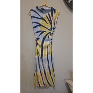 Young Fabulous & Broke Dress Womens Size S Tie-Dye Bodycon Midi